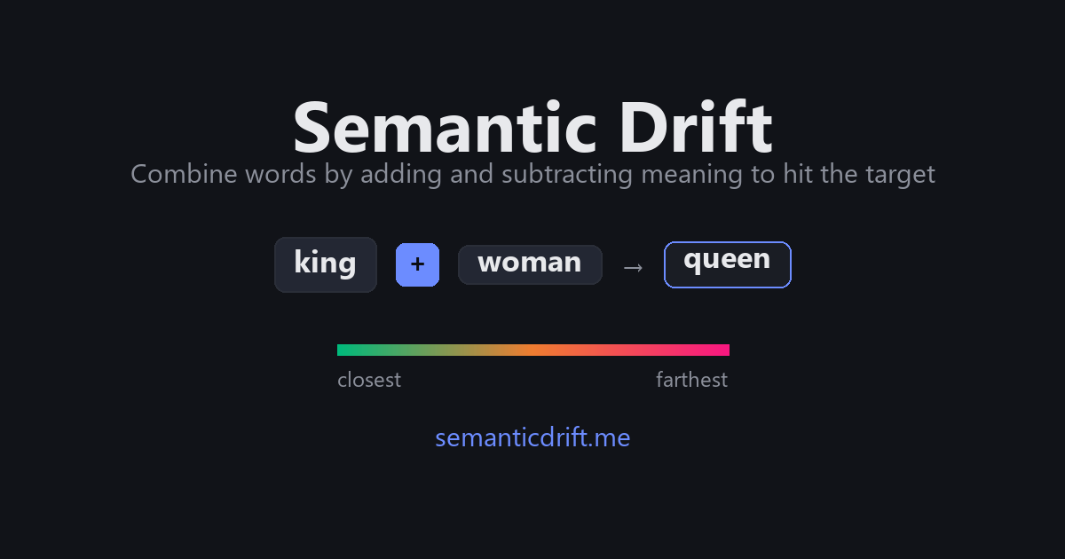 I built a semantics word game with a custom logic engine!